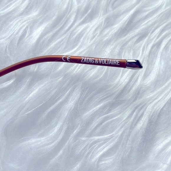 Zadig & Voltaire Pilot Aviator Sunglasses Metal Frame Blue Reflective Lens - Picture 14 of 16